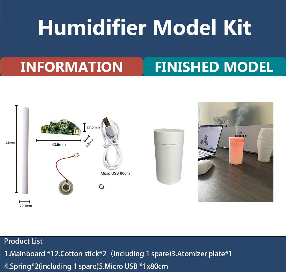 Makcosmos MKJS01 Modelová sada zvlhčovače vzduchu pro 3D tisk