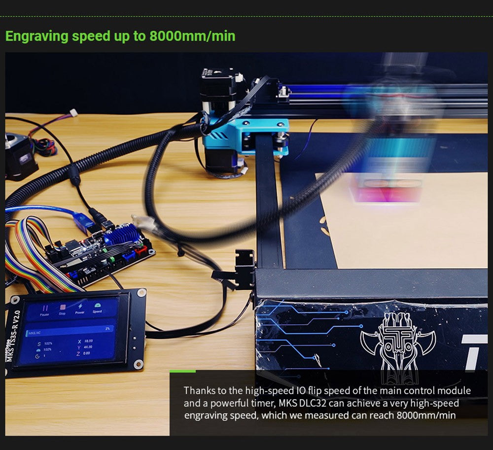Řídicí deska pro 32bitový laserový gravírovací stroj Makerbase MKS DLC32