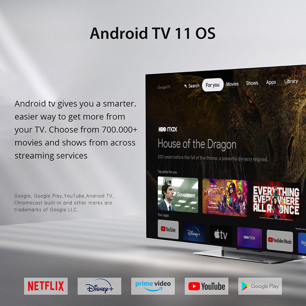 MECOOL KM2 PLUS Deluxe TV Box, Android 11, 4K HDR výstup, čtyřjádrový procesor Amlogic S905X4-J, 4GB RAM 32GB ROM, WiFi 6 Bluetooth 5.0, Dolby Vision a Dolby Atmos, 2*USB 2.0, 1*HDMI, 1*AV, 1*LAN, 1*slot pro TF kartu, 1*optický SPDIF, 1*port pro sluchátka - zástrčka EU