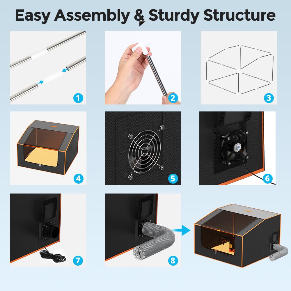 Kryt pro laserový gravírovací stroj Mecpow FC1 700x700x460 mm