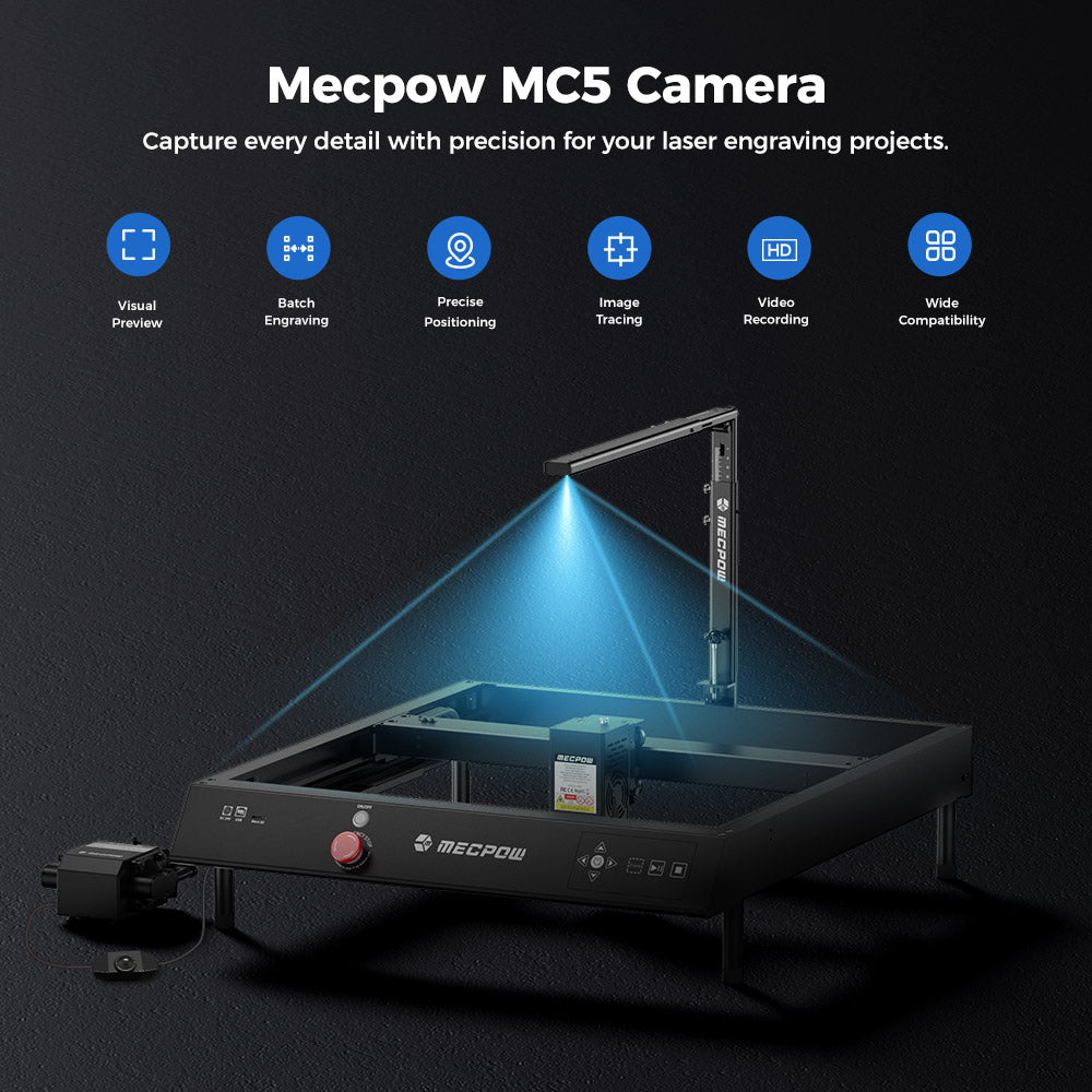 Mecpow MC5 5MP Lightburn kamera pro laserové gravírky