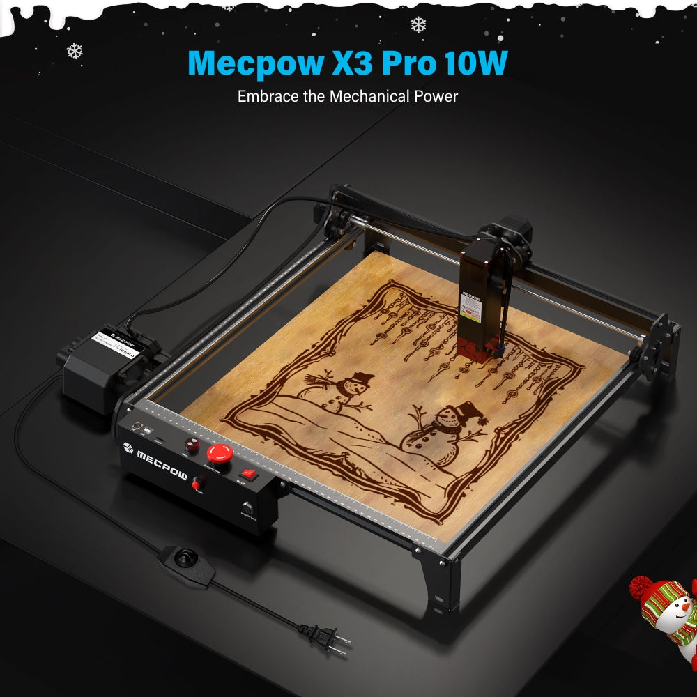 Laserový gravírovací stroj Mecpow X3 Pro 10W se sadou pro podporu vzduchu