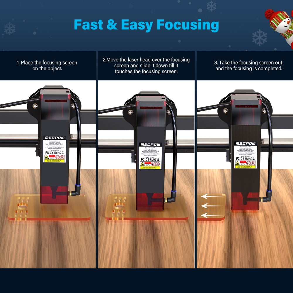 Laserový gravírovací stroj Mecpow X3 Pro 10W se sadou pro podporu vzduchu