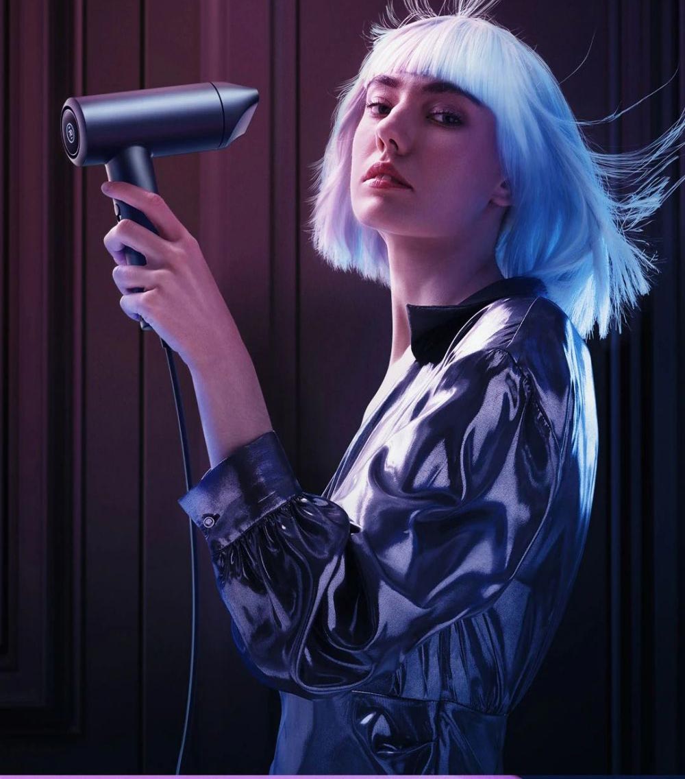 Xiaomi Mijia H700 Vysokorychlostní aniontový fén s LCD obrazovkou, 102 000 ot./min, rychlost větru 70 m/s