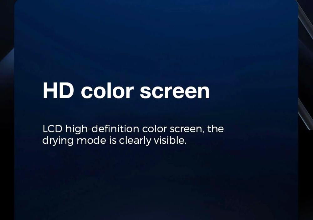 Xiaomi Mijia H700 Vysokorychlostní aniontový fén s LCD obrazovkou, 102 000 ot./min, rychlost větru 70 m/s