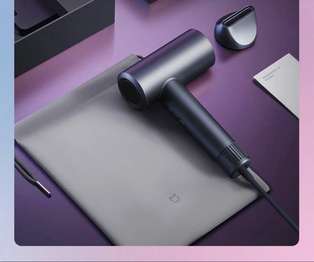 Xiaomi Mijia H700 Vysokorychlostní aniontový fén s LCD obrazovkou, 102 000 ot./min, rychlost větru 70 m/s