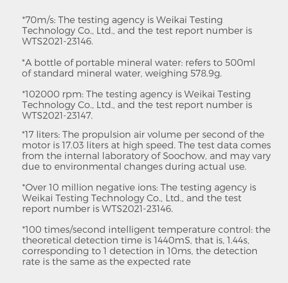 Xiaomi Mijia H700 Vysokorychlostní aniontový fén s LCD obrazovkou, 102 000 ot./min, rychlost větru 70 m/s
