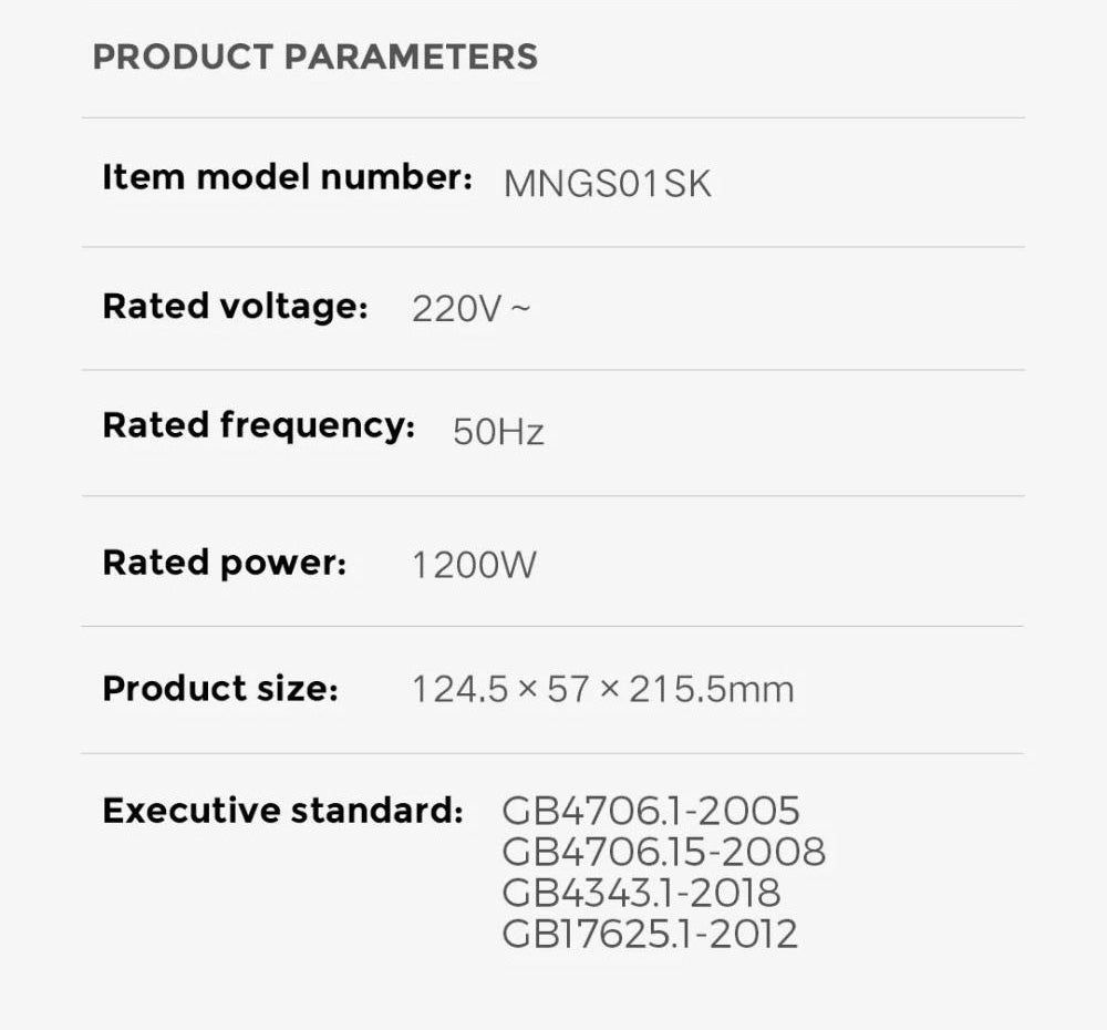 Xiaomi Mijia H700 Vysokorychlostní aniontový fén s LCD obrazovkou, 102 000 ot./min, rychlost větru 70 m/s