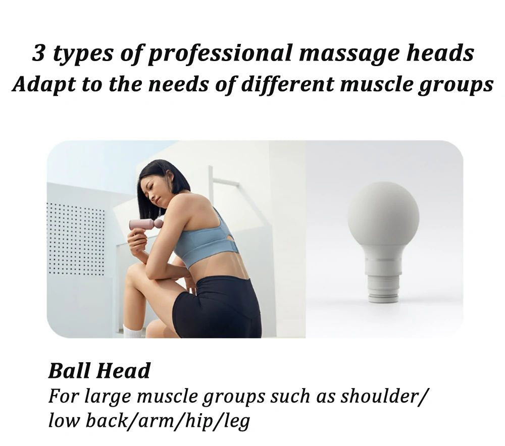 Xiaomi Mijia Mini přenosná masážní pistole na uvolnění svalů, elektrická masáž, 48dB, nízká hlučnost, 3stupňová nastavitelná rychlost