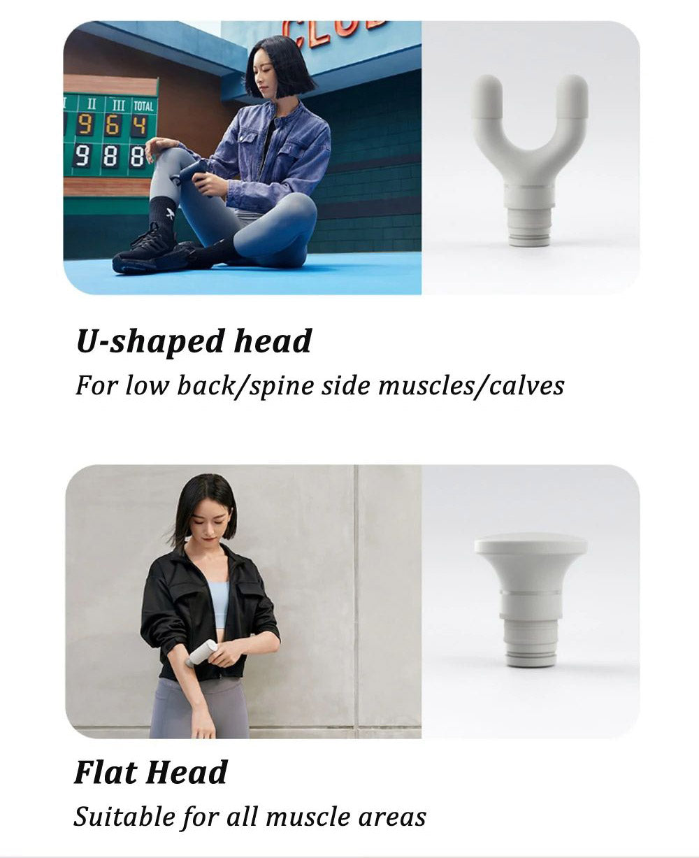 Xiaomi Mijia Mini přenosná masážní pistole na uvolnění svalů, elektrická masáž, 48dB, nízká hlučnost, 3stupňová nastavitelná rychlost