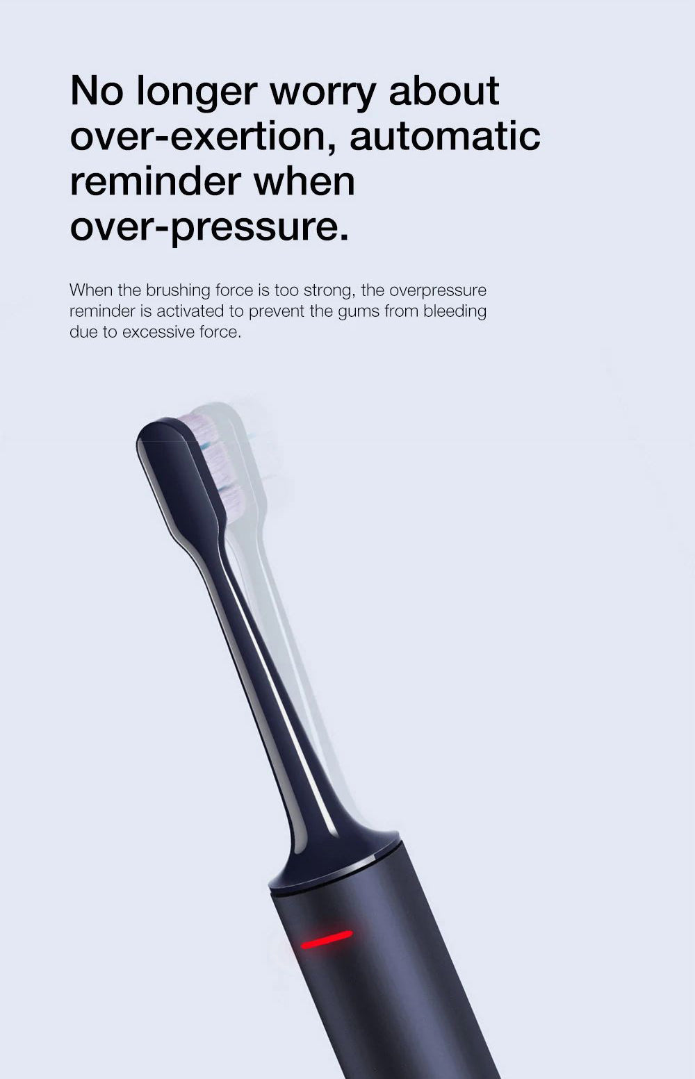 Xiaomi Mijia T700 Sonic elektrický zubní kartáček LED chytrý displej IPX7 vodotěsný chytrý zubní kartáček s propojením aplikací