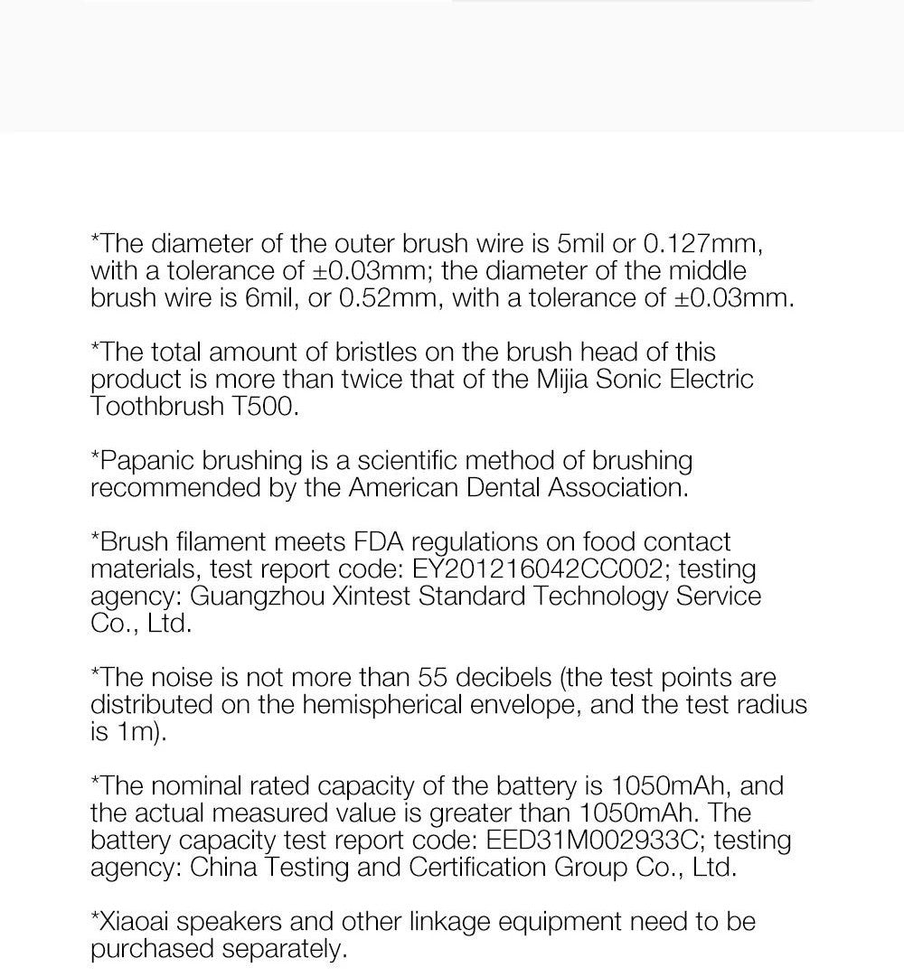 Xiaomi Mijia T700 Sonic elektrický zubní kartáček LED chytrý displej IPX7 vodotěsný chytrý zubní kartáček s propojením aplikací