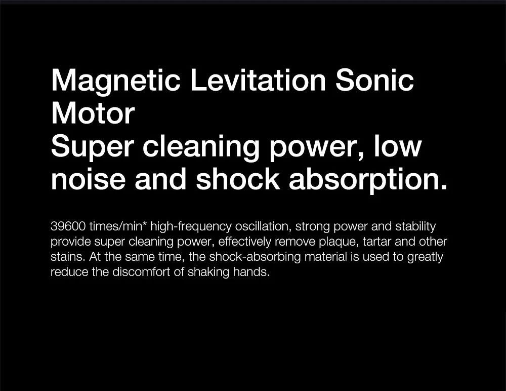 Xiaomi Mijia T700 Sonic elektrický zubní kartáček LED chytrý displej IPX7 vodotěsný chytrý zubní kartáček s propojením aplikací