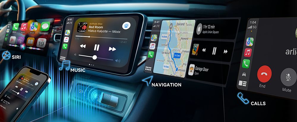 Adaptér MINIX CP86 CarPlay pro drátové a bezdrátové připojení