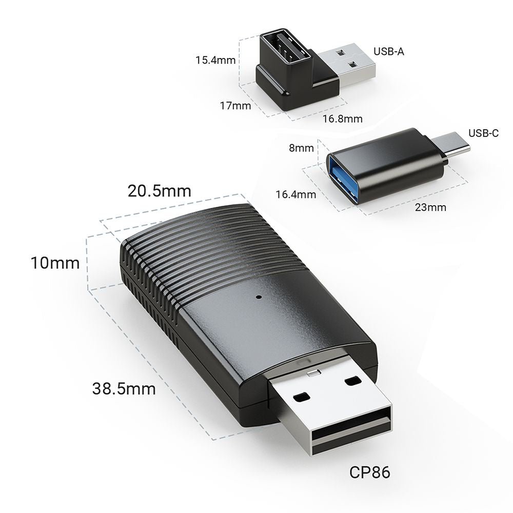 Adaptér MINIX CP86 CarPlay pro drátové a bezdrátové připojení