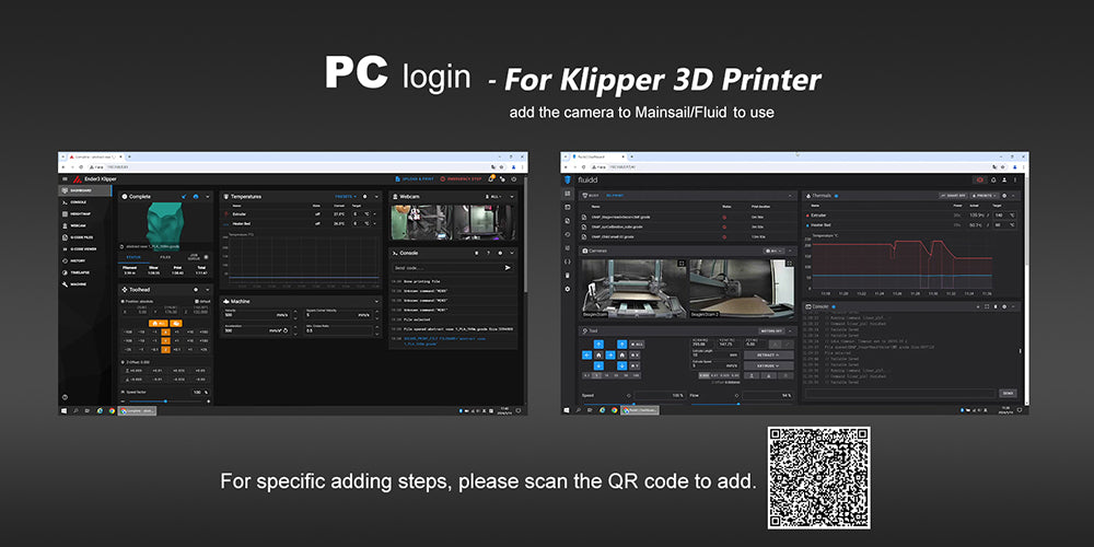 3D tiskárna Mintion Beagle V2, kamera, podpora Klipper, rozlišení videa 1080p, manuální ostření, dálkové ovládání WiFi, automatické časosběrné video, elektronický zoom, noční vidění, připojení k PC/mobilu