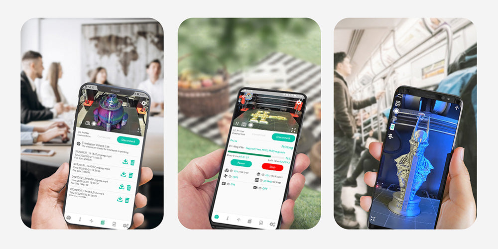 3D tiskárna Mintion Beagle V2, kamera, podpora Klipper, rozlišení videa 1080p, manuální ostření, dálkové ovládání WiFi, automatické časosběrné video, elektronický zoom, noční vidění, připojení k PC/mobilu