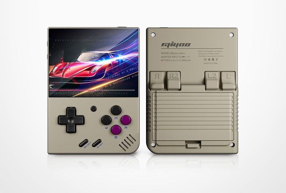 Herní konzole MIYOO Mini Plus 64GB - šedá