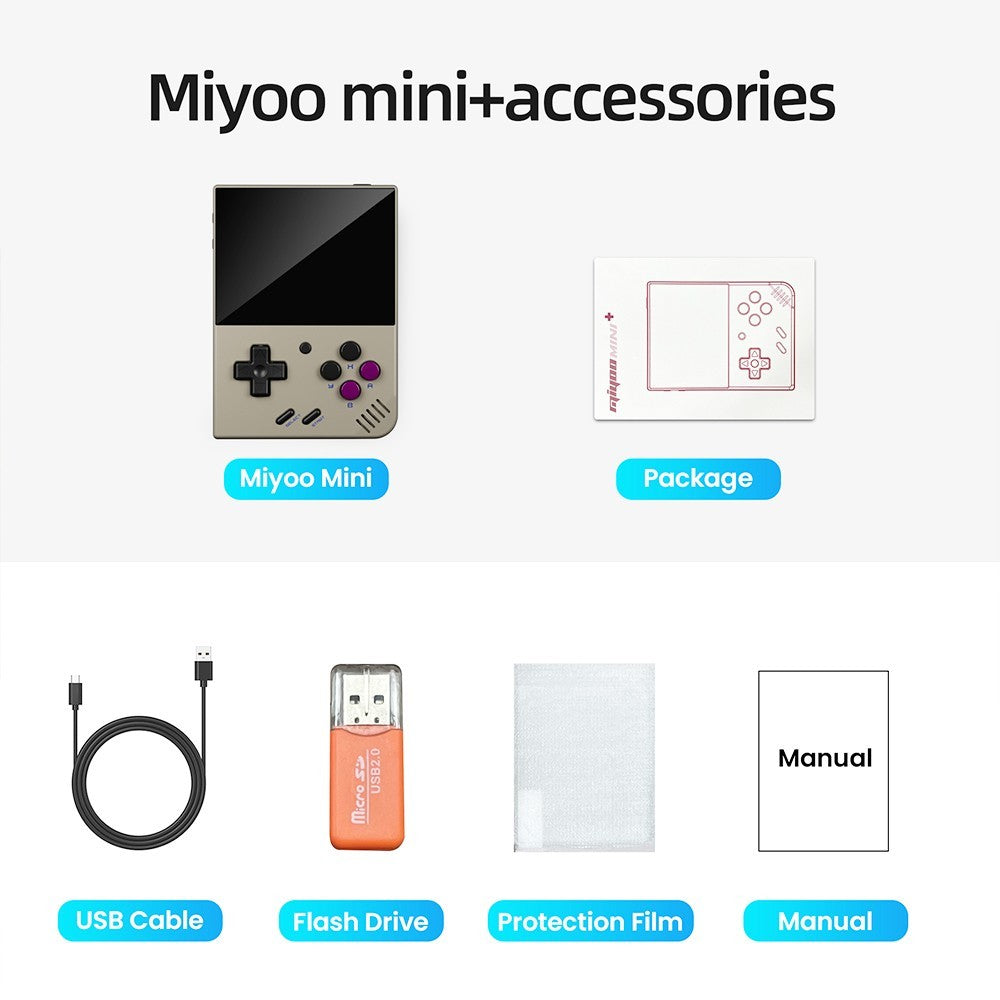 Herní konzole MIYOO Mini Plus 64GB - šedá