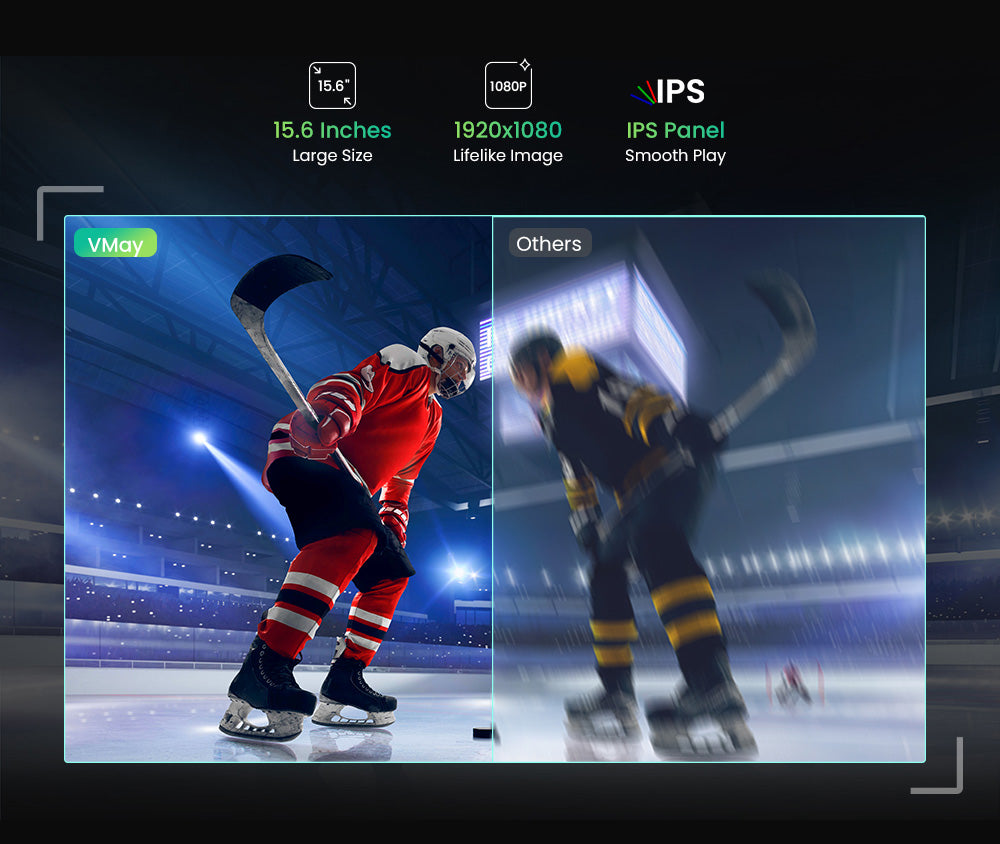 Bluetooth reproduktor Monster Vmay s vestavěným LCD televizorem, 15,6" Full HD obrazovkou, 60W zvukem, 8 hodin přehrávání videa, 25 hodin přehrávání zvuku