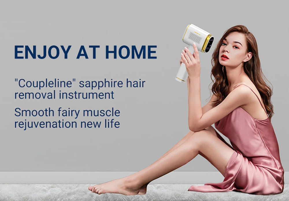 MOOLWEEL T023k Bezbolestné odstraňování chloupků se safírovým bodem mrazu, intenzivní pulzní světelná terapie - zástrčka pro USA