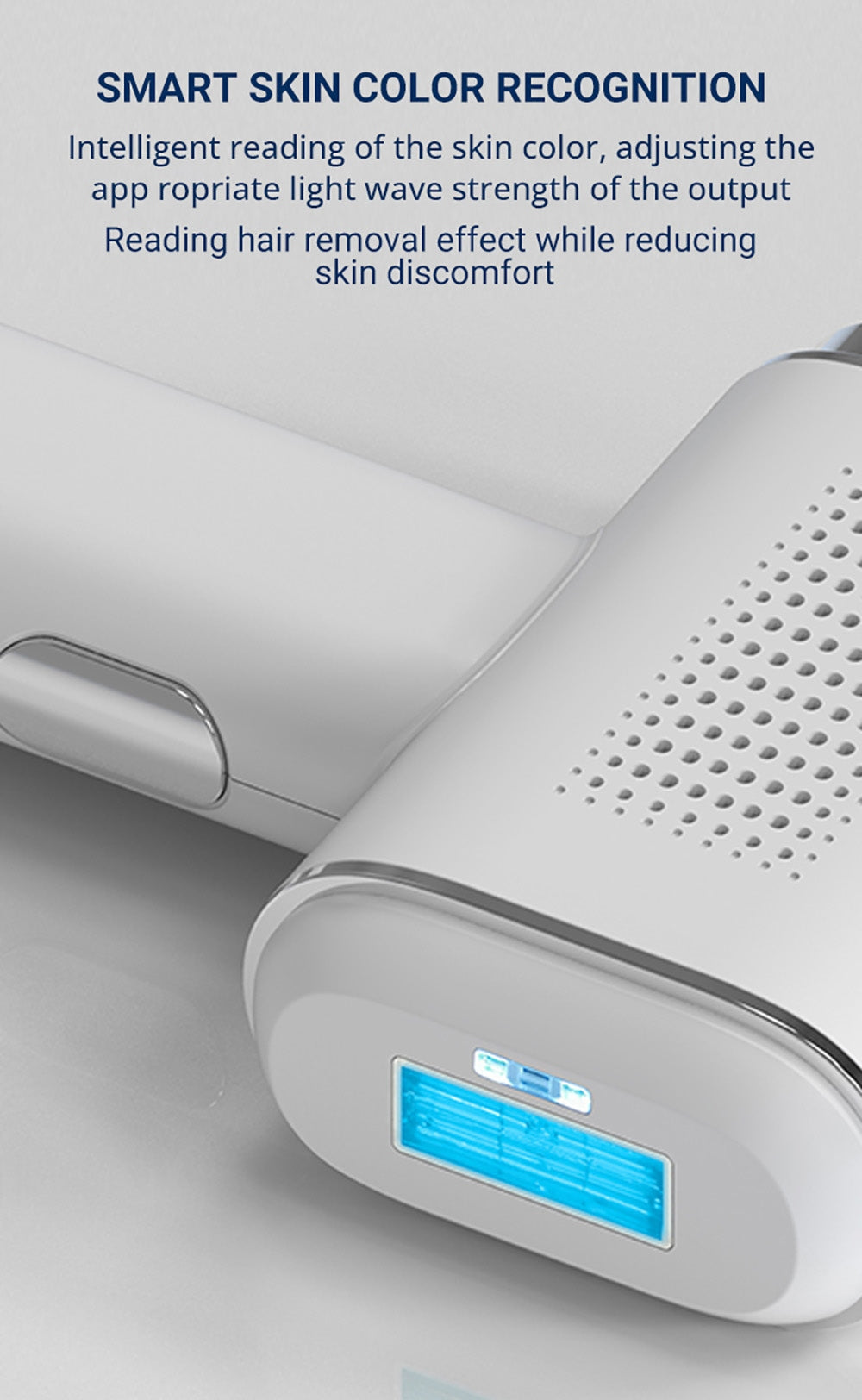 MOOLWEEL T023k Bezbolestné odstraňování chloupků se safírovým bodem mrazu, intenzivní pulzní světelná terapie - zástrčka pro USA