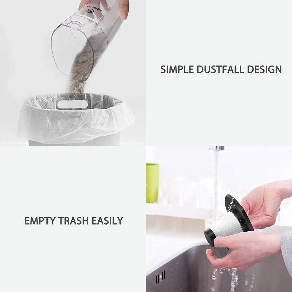 Tyčový vysavač MOOSOO LT450 4 v 1 s kabelem, silný sací tlak 15 kPa, nádoba na prach o objemu 0,8 l, 4stupňová filtrace, samostatně stojící