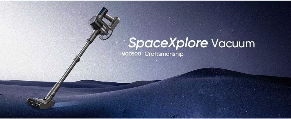 Bezdrátový vysavač MOOSOO TD1-Mate, sací tlak 33 kPa, LED displej, doba provozu 45 minut, bezkartáčový motor 420 W, zelené světlo, na dřevěné podlahy, koberce a zvířecí chlupy