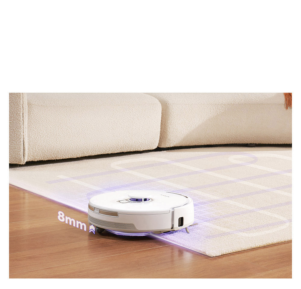 Robotický vysavač a mop Narwal Freo X Plus s vestavěným vyprazdňováním prachu, silným sacím výkonem 7800 Pa, plovoucím kartáčem bez zamotávání, ovládáním pomocí Alexa/Google Assistant/aplikace, ideální pro domácí chlupy, tvrdé podlahy a dřevěné podlahy