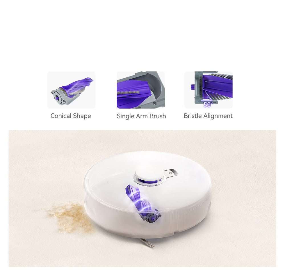 Robotický vysavač a mop Narwal Freo X Plus s vestavěným vyprazdňováním prachu, silným sacím výkonem 7800 Pa, plovoucím kartáčem bez zamotávání, ovládáním pomocí Alexa/Google Assistant/aplikace, ideální pro domácí chlupy, tvrdé podlahy a dřevěné podlahy