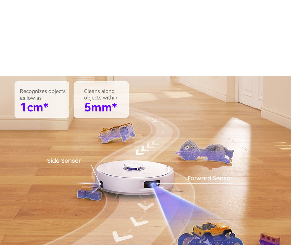 Robotický vysavač a mop Narwal Freo X Ultra s automatickým mytím a samovyprazdňováním, silným sacím výkonem 8200 Pa, plovoucím kartáčem bez zamotávání, automatickým zvedáním mopu do 12 mm, univerzální základnovou stanicí