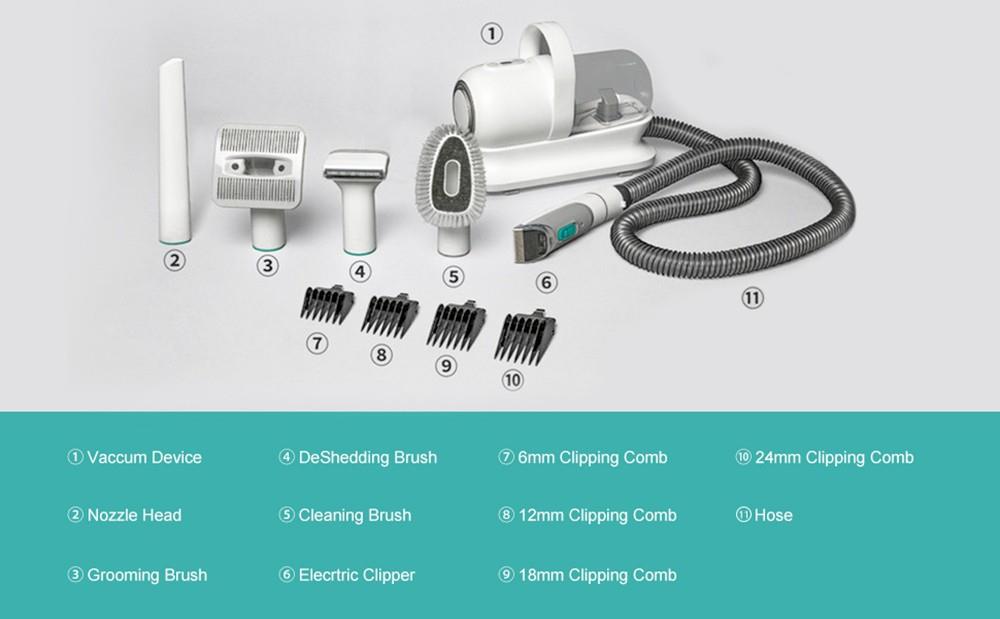 Zastřihovač psů Neakasa P1 Pro s vysavačem na zvířecí chlupy