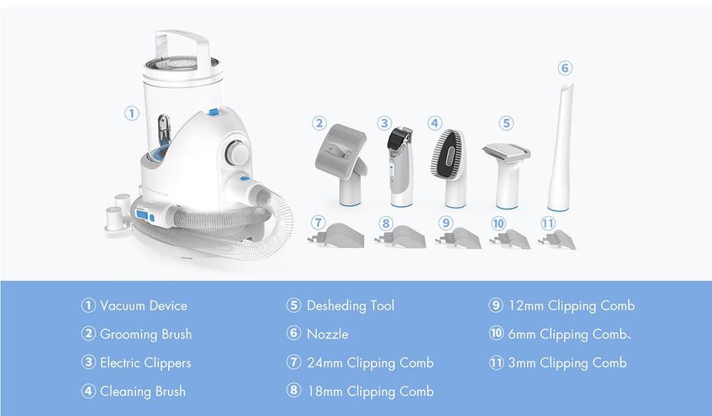 Sada na stříhání psů a vysavač Neakasa P2 Pro | Vysavač na zvířecí chlupy