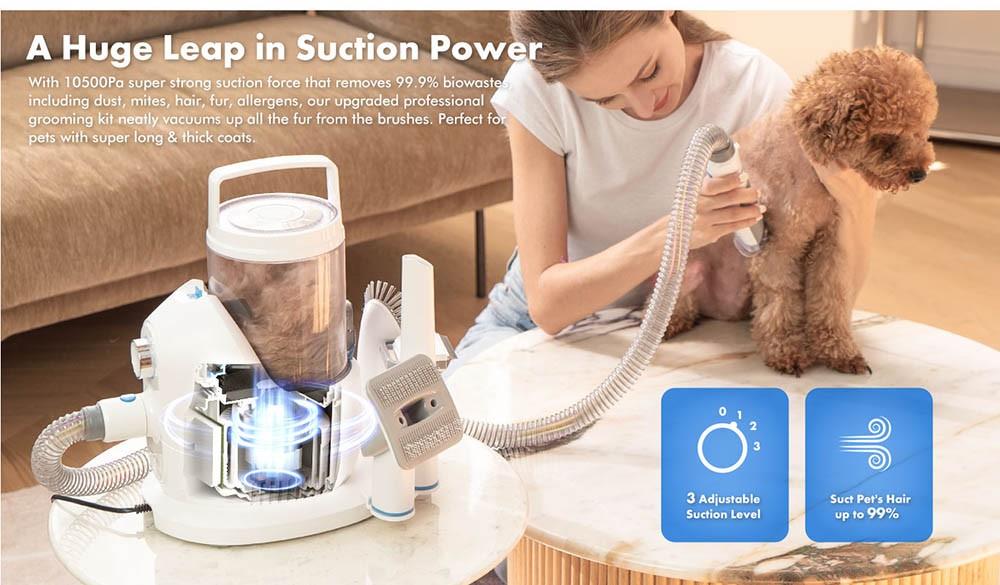 Sada na stříhání psů a vysavač Neakasa P2 Pro | Vysavač na zvířecí chlupy