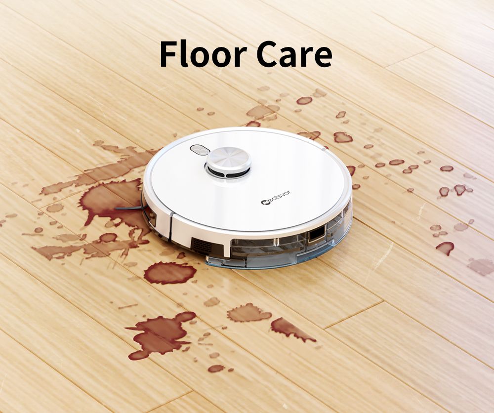 Robotický vysavač a mop Neatsvor S600, objem sběrného prostoru 2,8 l, baterie 5200 mAh, laserová navigace LDS4.0, ovládání pomocí aplikace, Alexa a Google Home, kartáč 2 v 1, HEPA filtrace a 350ml nádržka na vodu