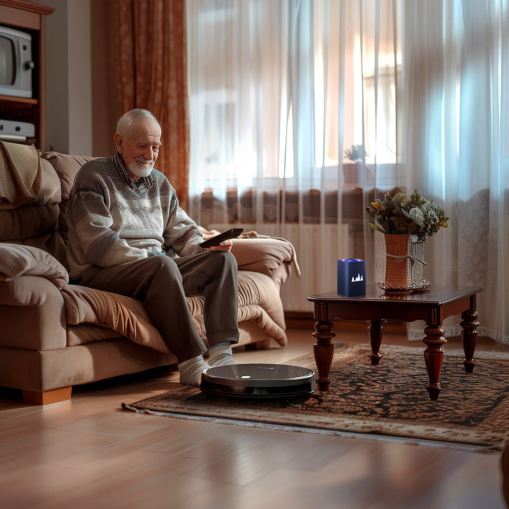 Robotický vysavač a mop Neatsvor X520, sací výkon 6000 Pa, baterie 5200 mAh, ovládání přes Wi-Fi/APP, čištění 3 v 1, inteligentní navigace 3.0, HEPA filtrace a hlasové ovládání pro koberce a tvrdé podlahy, černý