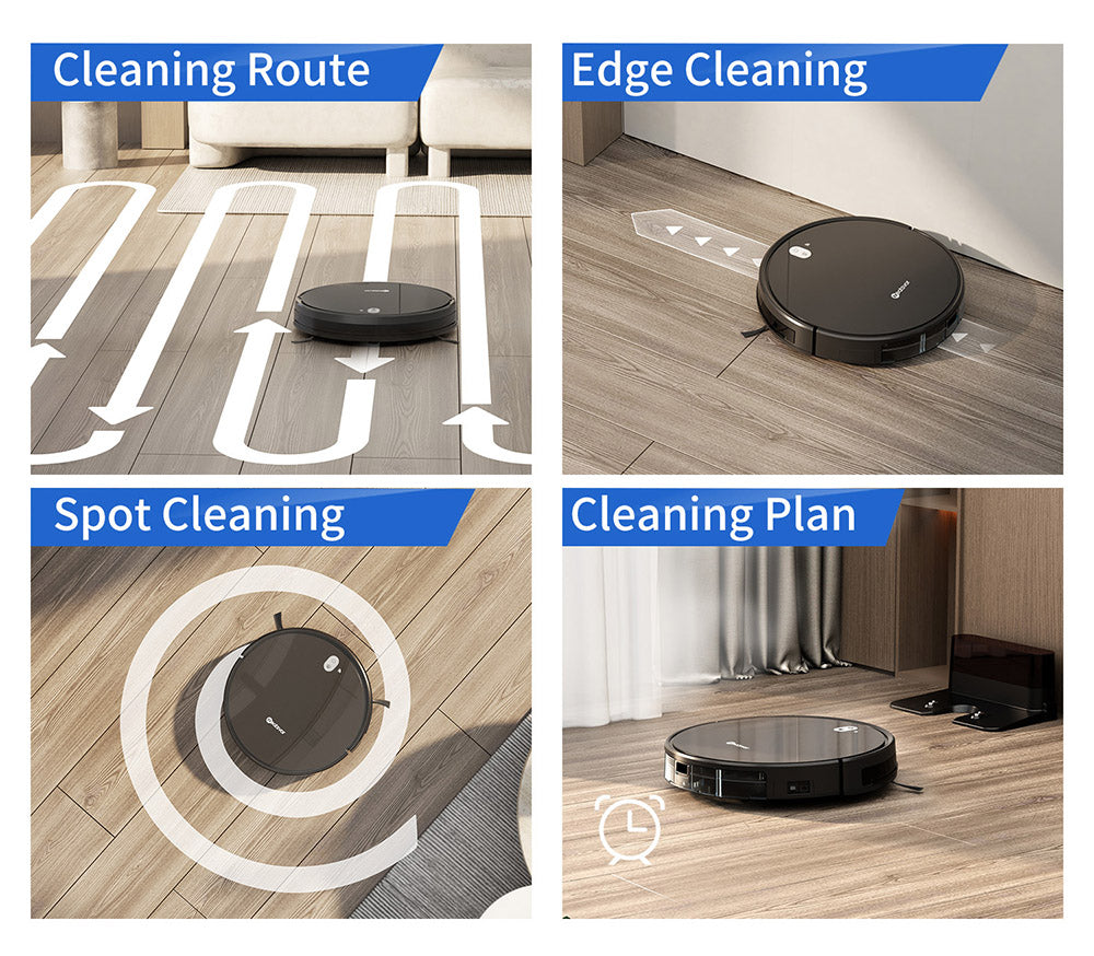 Robotický vysavač a mop Neatsvor X520, sací výkon 6000 Pa, baterie 5200 mAh, ovládání přes Wi-Fi/APP, čištění 3 v 1, inteligentní navigace 3.0, HEPA filtrace a hlasové ovládání pro koberce a tvrdé podlahy, černý