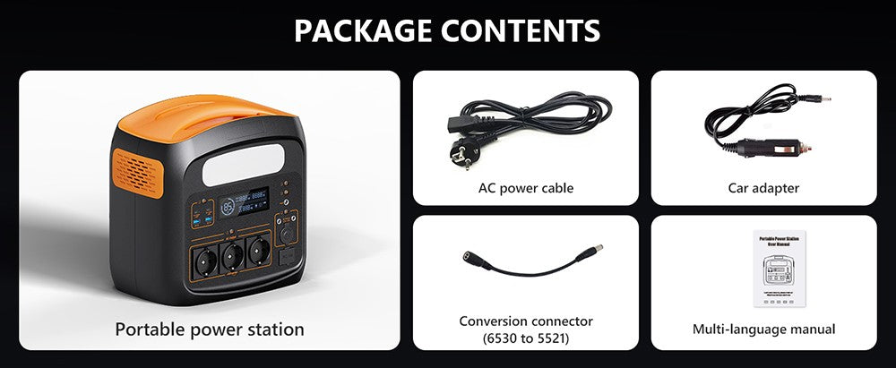 Přenosná elektrárna NECESPOW N1200, baterie LiFePO4 1100,25 Wh, 3 zásuvky AC 1200 W (špička 2400 W), solární generátor s čistou sinusovou vlnou 50 Hz pro venkovní kempování, zálohování doma a nouzové použití