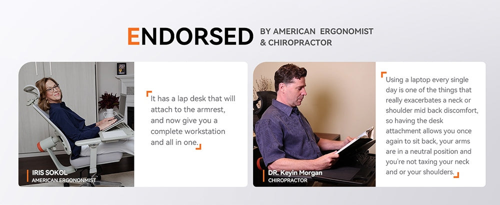 NEWTRAL LAPD Odnímatelná pracovní deska pro ergonomickou židli MagicH-BP/MagicH-BPro - šedá