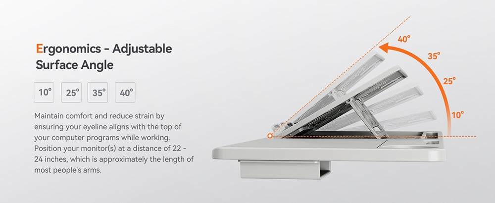 NEWTRAL LAPD Odnímatelná pracovní deska pro ergonomickou židli MagicH-BP/MagicH-BPro - šedá