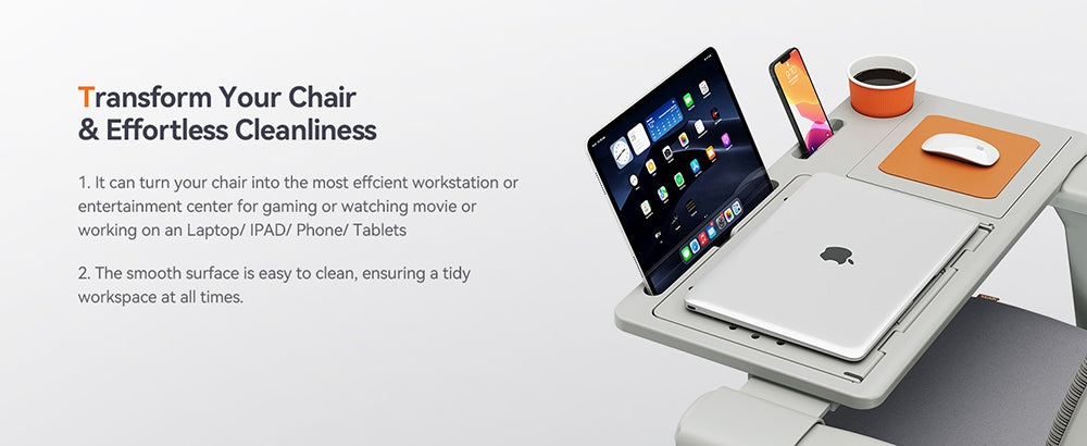 NEWTRAL LAPD Odnímatelná pracovní deska pro ergonomickou židli MagicH-BP/MagicH-BPro - šedá