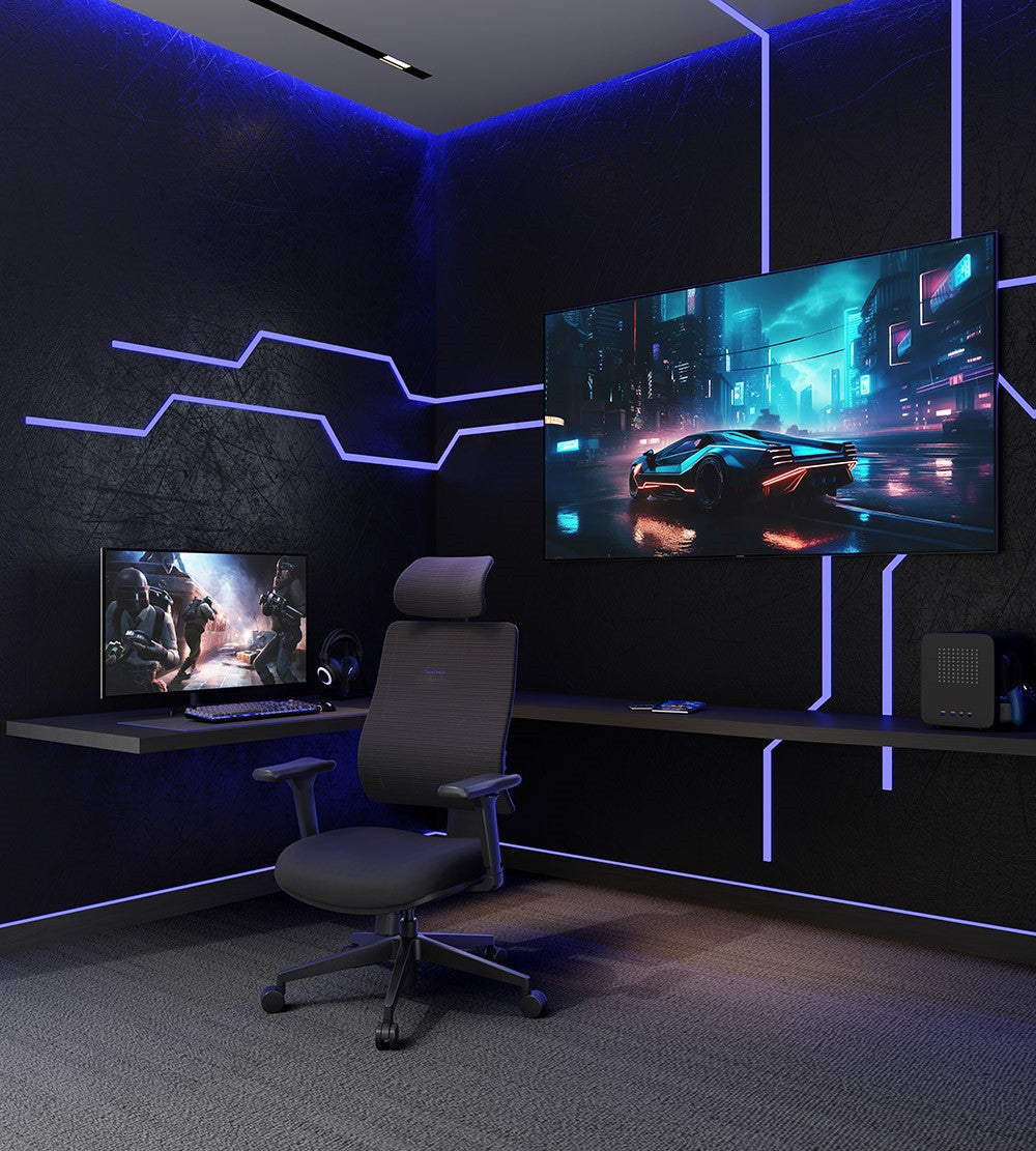 NEWTRAL MAGICH003 Ergonomická kancelářská židle, automatické nastavování opěradla, adaptivní opěrka zad, nastavitelná opěrka hlavy