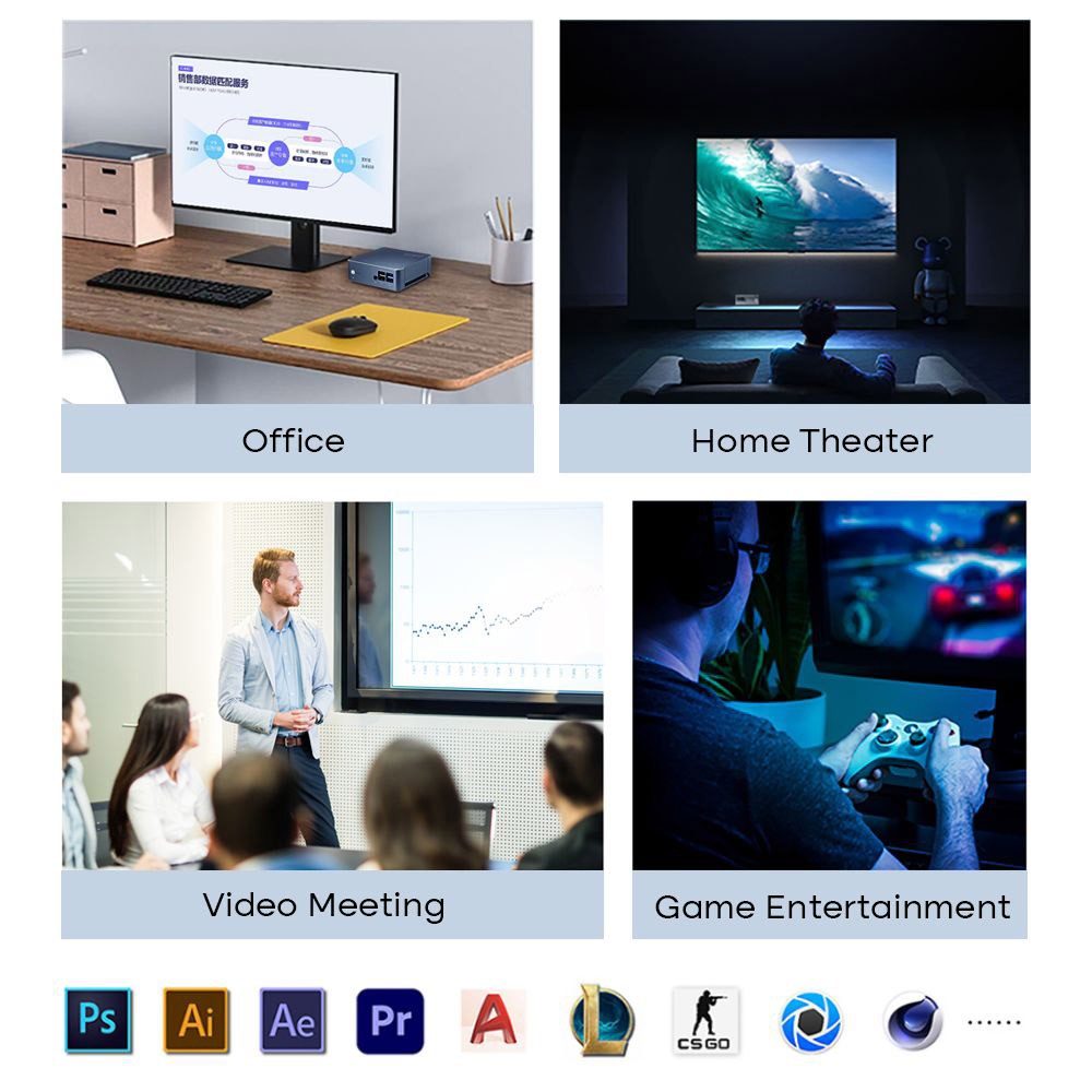 Mini PC Ninkear M11 s procesorem Intel Core i7-1165G7, 16GB DDR4 512GB SSD, Windows 11, WiFi 6