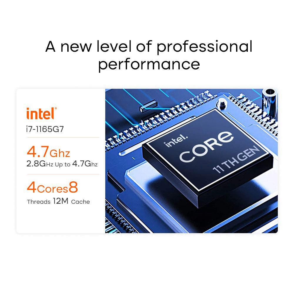 Mini PC Ninkear M11 s procesorem Intel Core i7-1165G7, 16GB DDR4 512GB SSD, Windows 11, WiFi 6