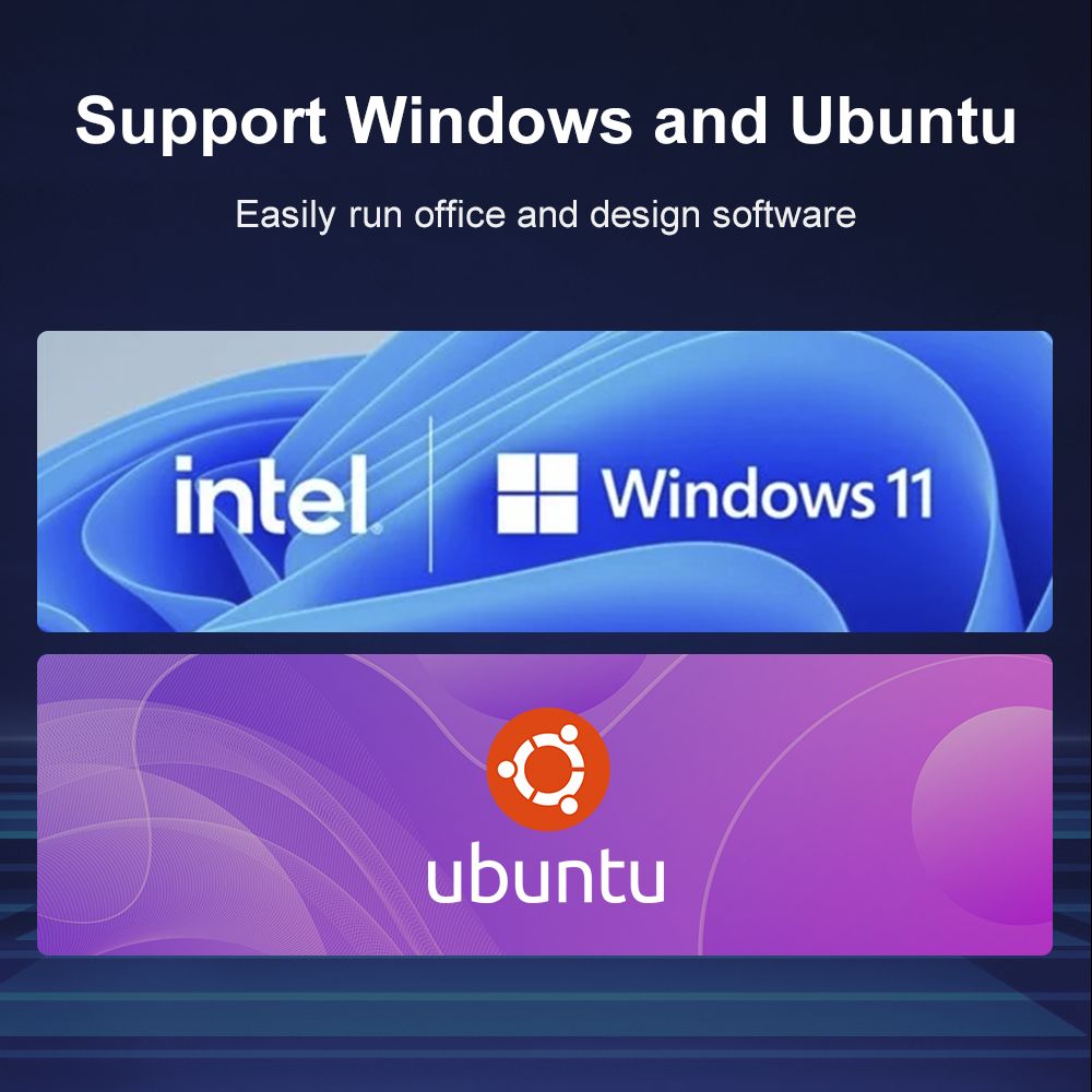Mini PC Ninkear N10, Intel N100 4 jádra max. 3,4 GHz, 16 GB RAM, 512 GB SSD, 2*HDMI 2.0 (4K@60Hz) duální displej, 2,4/5 GHz WiFi Bluetooth 5.0, 3*USB 3.0, 1*USB 2.0, 1*RJ45, 1*konektor pro sluchátka