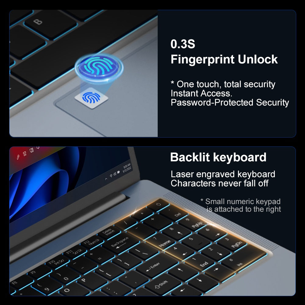 Notebook Ninkear N16 Pro, 16palcový IPS displej s rozlišením 2560*1600, Intel Core i9-12900HK, 14 jader, max. 5,0 GHz, 32 GB RAM, 1 TB SSD, obnovovací frekvence 120 Hz, WiFi 6, 5000 mAh, podsvícená klávesnice, 1x plně vybavený port Type-C, 2x USB 3.0, 1x USB 2.0, 1x HDMI, 1x RJ45, 1x konektor pro sluchátka