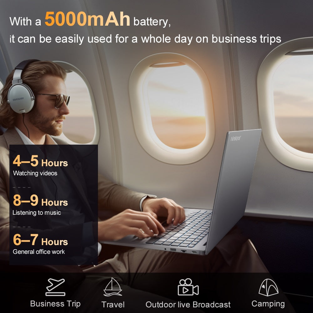 Notebook Ninkear N16 Pro, 16palcový IPS displej s rozlišením 2560*1600, Intel Core i9-12900HK, 14 jader, max. 5,0 GHz, 32 GB RAM, 1 TB SSD, obnovovací frekvence 120 Hz, WiFi 6, 5000 mAh, podsvícená klávesnice, 1x plně vybavený port Type-C, 2x USB 3.0, 1x USB 2.0, 1x HDMI, 1x RJ45, 1x konektor pro sluchátka