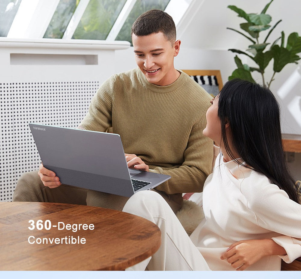 Notebook Ninkear YBOOK15 2 v 1, 360° otočný 15,6palcový dotykový displej s rozlišením 1920*1080, AMD Ryzen 3 3200U 2 jádra max. 3,5 GHz, 16 GB RAM, 512 GB SSD, 2,4/5 GHz WiFi Bluetooth 4.2, 1*USB 3.0, 2*USB 2.0, 1*Type-C (pouze data), 1*HDMI, 1*RJ45, 1*Jack pro sluchátka, 38Wh baterie