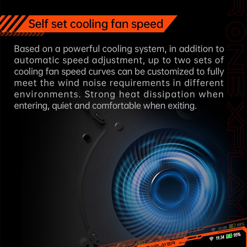 Herní konzole ONE Netbook OneXFly F1 Pro, 7" OLED displej s rozlišením 1920*1080, procesor AMD Ryzen AI 9 HX 370, 12jádrový procesor s frekvencí max. 5,1 GHz, obnovovací frekvence 144 Hz, 32 GB RAM LPDDR5x, 2 TB SSD disk PCle 4.0, zvukový systém Harman, 2 porty USB-C 4.0, 1 port USB-A 3.0, 1 slot pro TF kartu, 1 audio vstup.