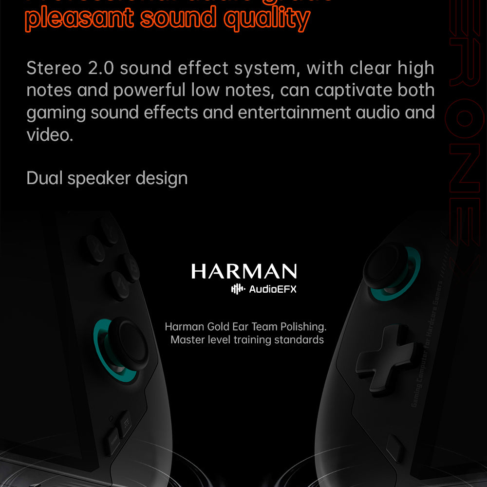 Herní konzole ONE Netbook OneXFly F1 Pro, 7" OLED displej s rozlišením 1920*1080, procesor AMD Ryzen AI 9 HX 370, 12jádrový procesor s frekvencí max. 5,1 GHz, obnovovací frekvence 144 Hz, 32 GB RAM LPDDR5x, 2 TB SSD disk PCle 4.0, zvukový systém Harman, 2x USB-C 4.0, 1x USB-A 3.0, 1x slot pro TF kartu, 1x audio